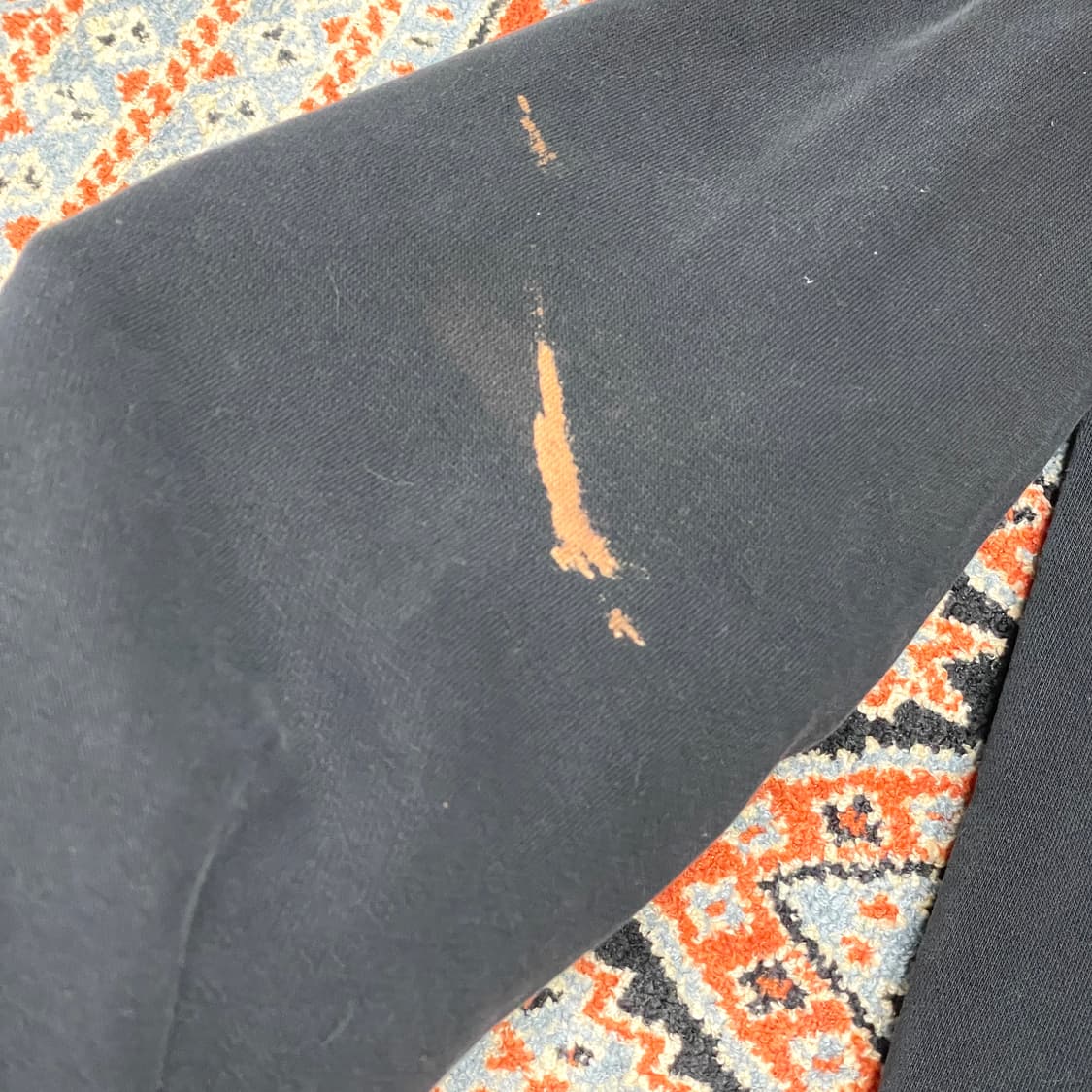 타미힐피거 스펠로고 블랙 기모 맨투맨 남성XL 상품이미지4