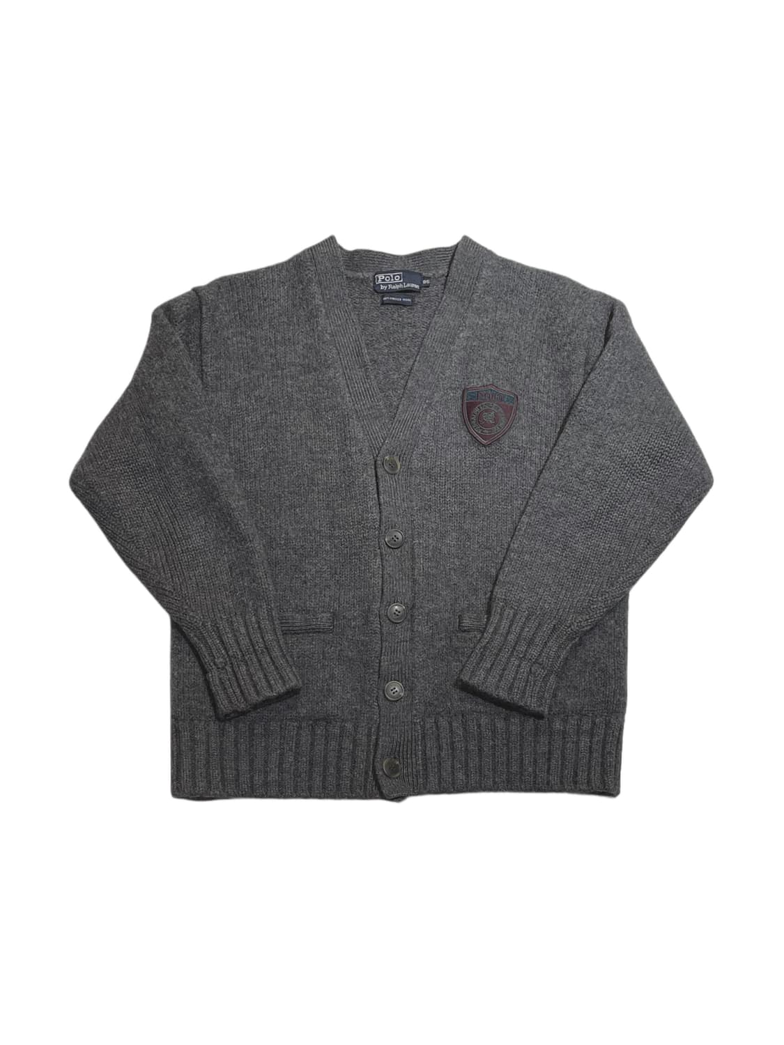 폴로랄프로렌 자수 차콜 가디건 상품이미지1