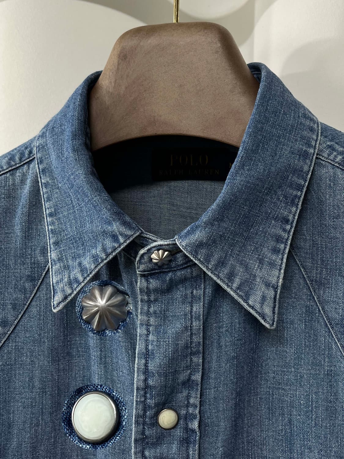 폴로 랄프로렌 사우스 웨스턴 콘초 워시드 데님 웨스턴 셔츠 상품이미지6