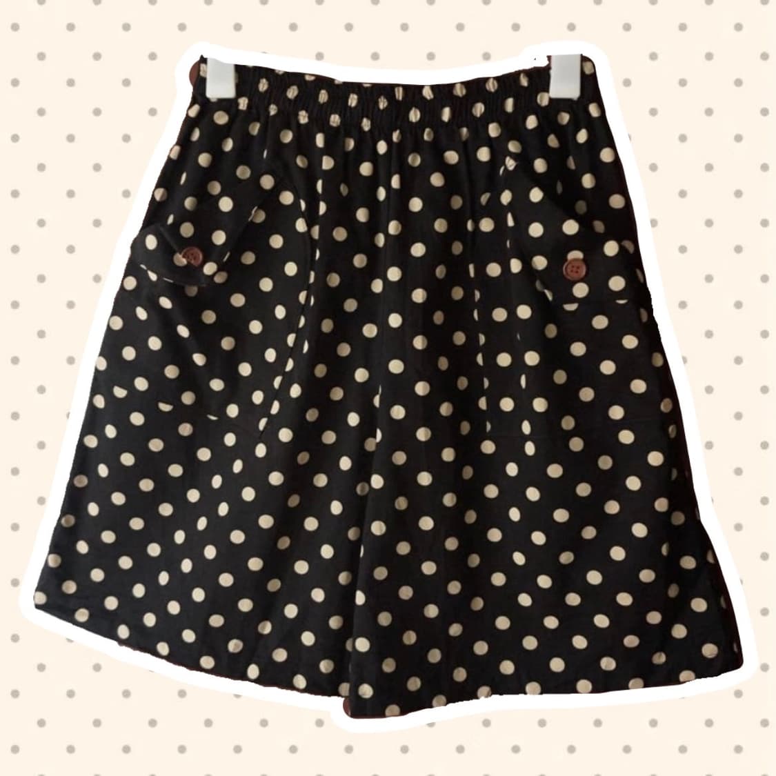 빈티지 도트 큐롯 숏팬츠 상품이미지1