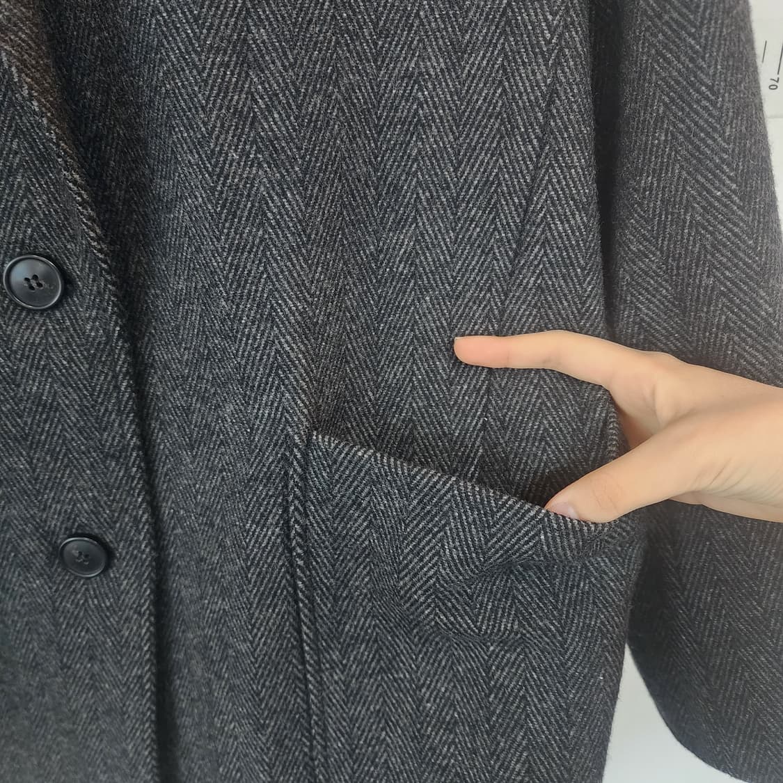 ZOOC 헤링본 울 자켓 상품이미지5