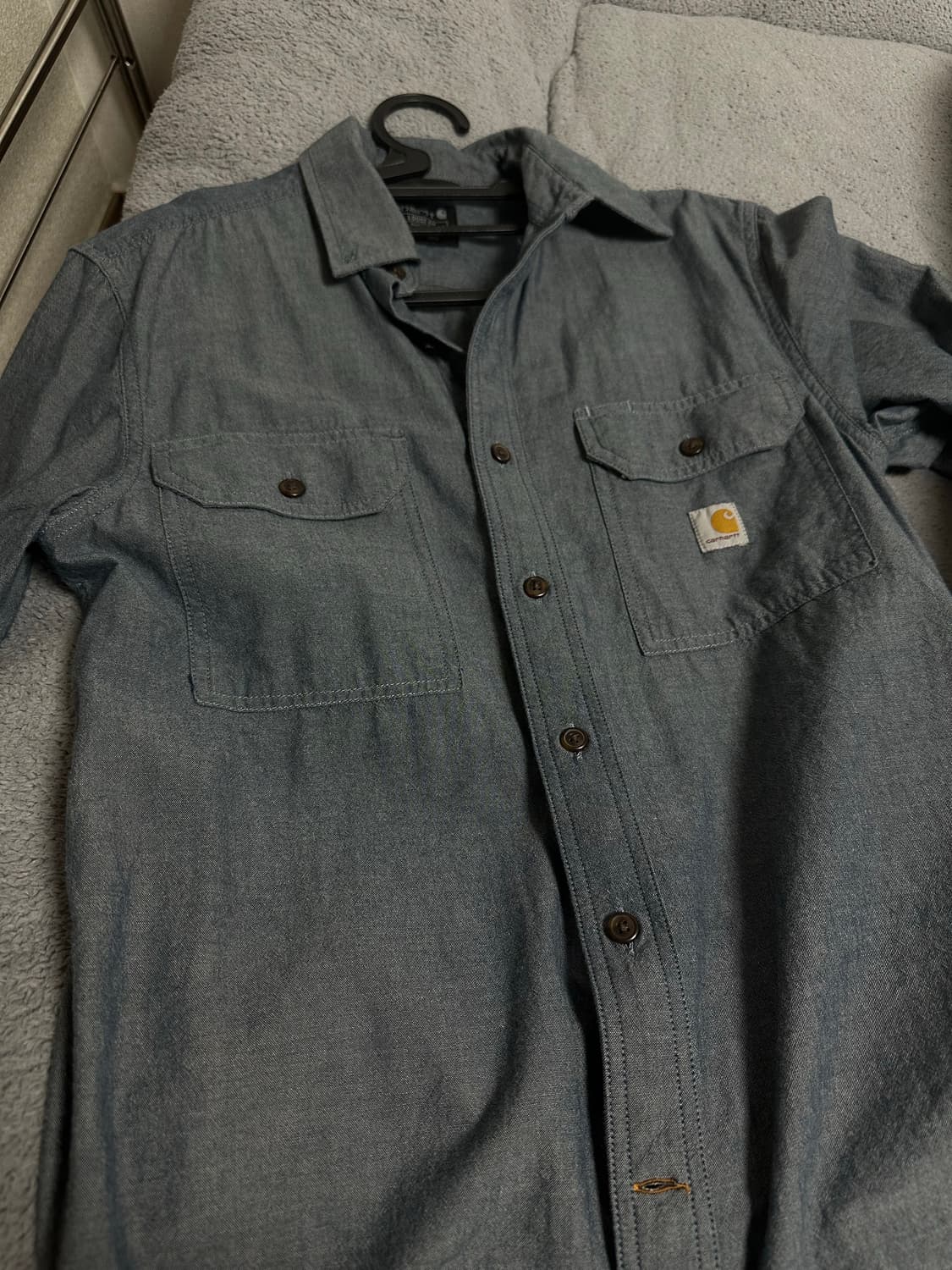 칼하트 데님 반팔 셔츠 남방 상품이미지1