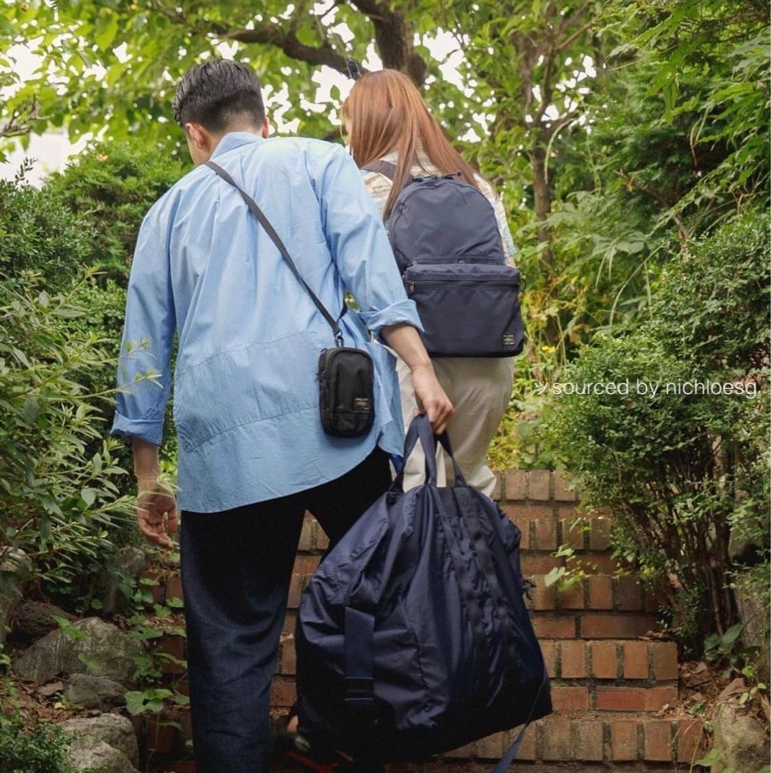 (LARGE) 포터 플렉스 패커블 더플백 네이비 상품이미지10