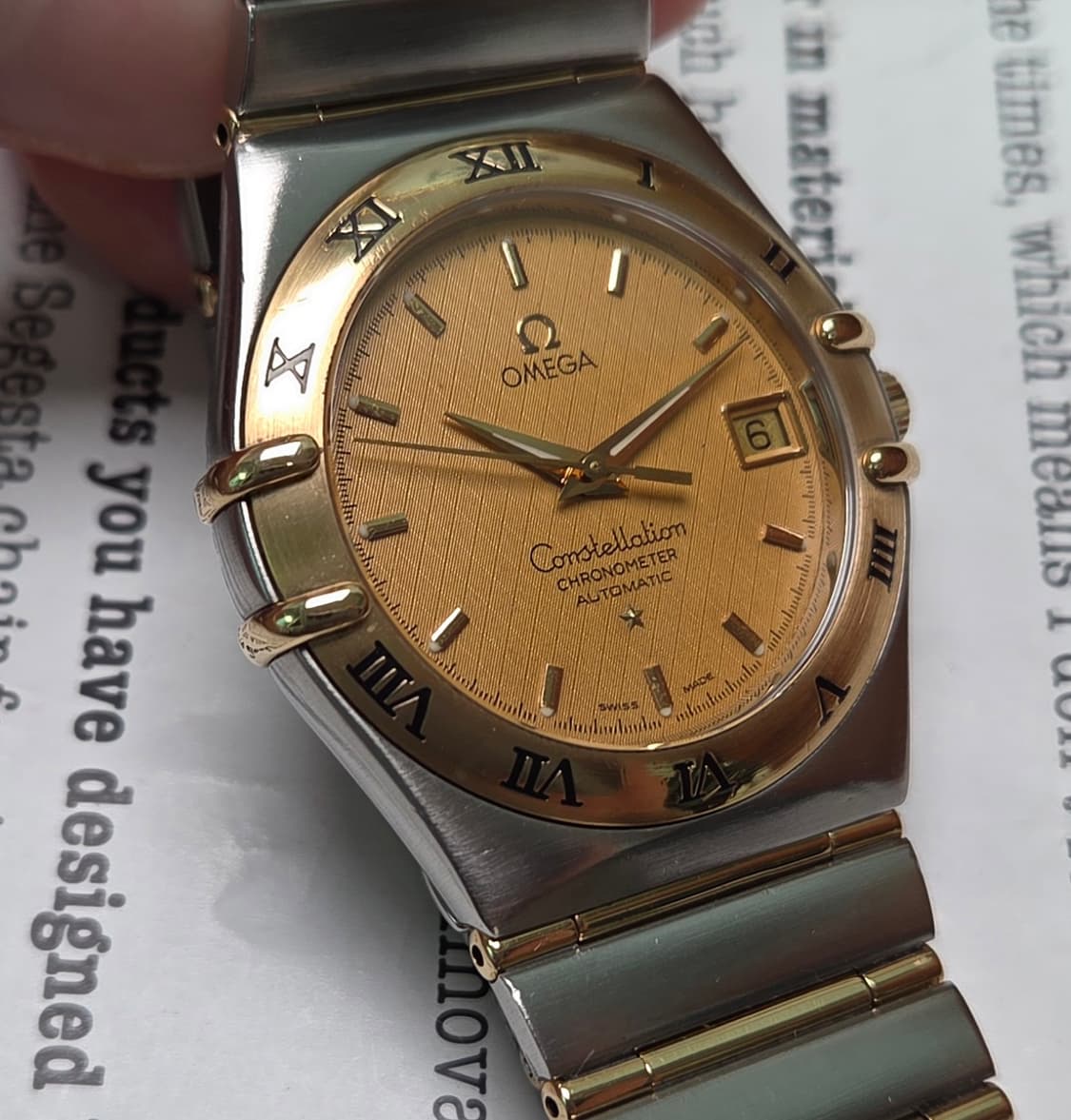 오메가 컨스틸레이션 18K콤비 풀바 최상위 크로노미터 오토매틱  상품이미지3