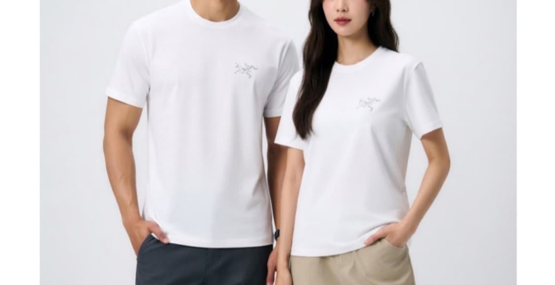 아크테릭스  화이트 반팔 상품이미지2