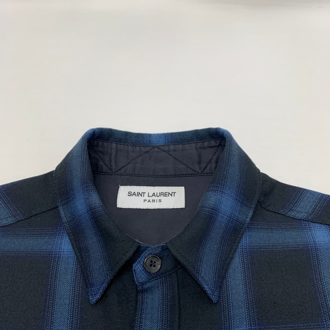 생로랑 체크셔츠 남방 (L) 상품이미지3