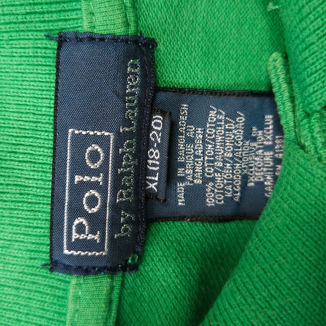 XL ) 폴로 랄프로렌 키즈 그린 반팔 카라티 상품이미지4