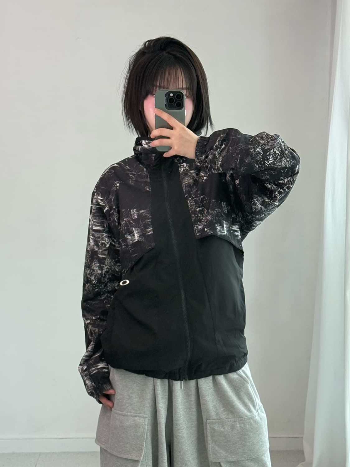 오클리 패턴 후드 바람막이 상품이미지3