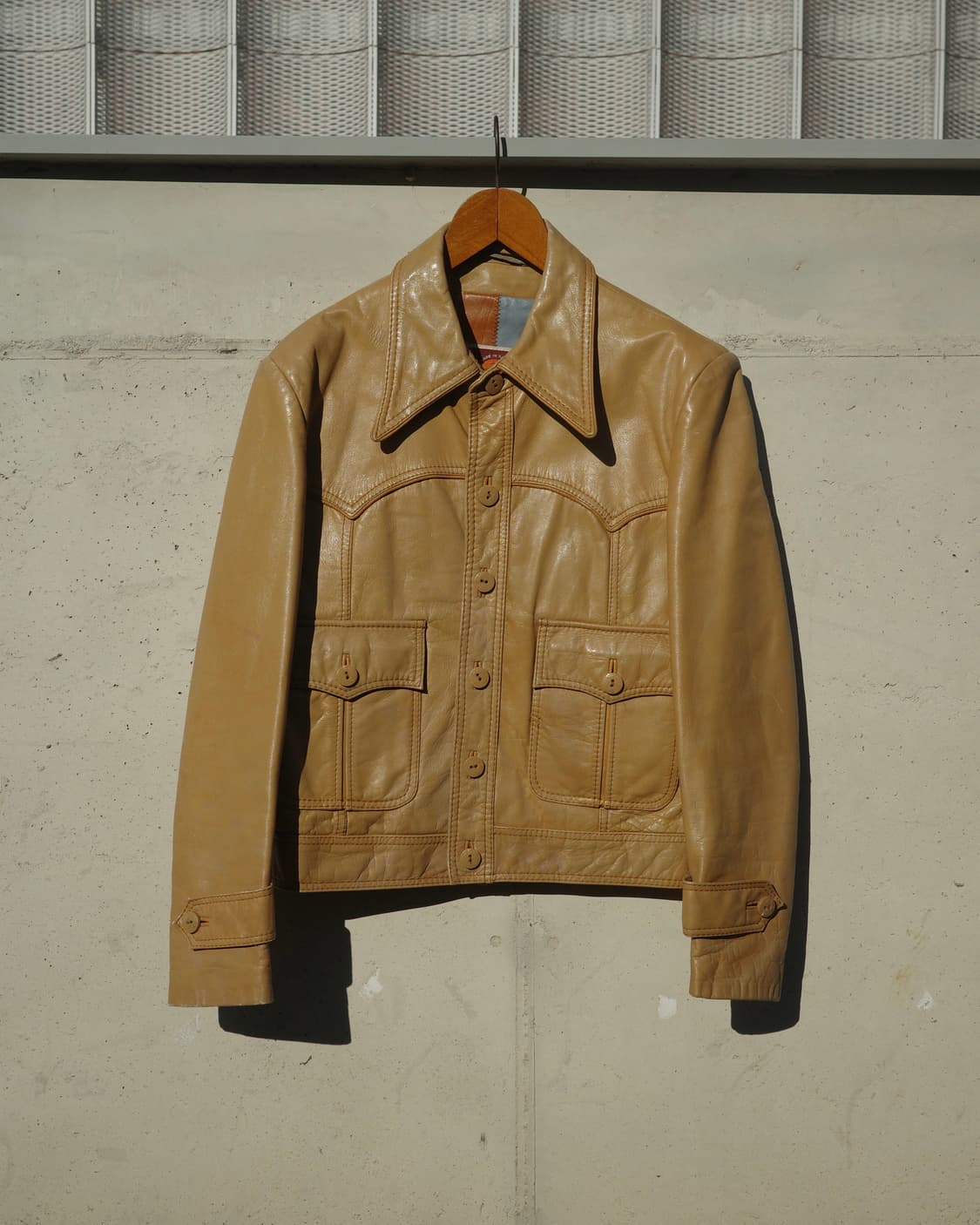 70s Pioneer Wear 웨스턴 클래식 레더 자켓 상품이미지1