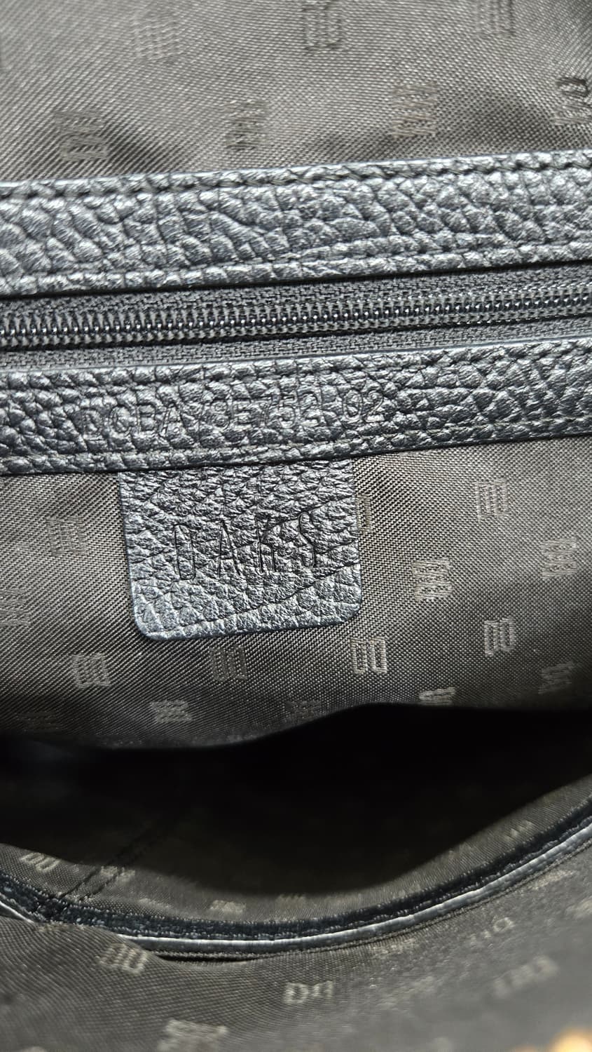 닥스 블랙 체크배색 가죽 숄더백상태상급 상품이미지8