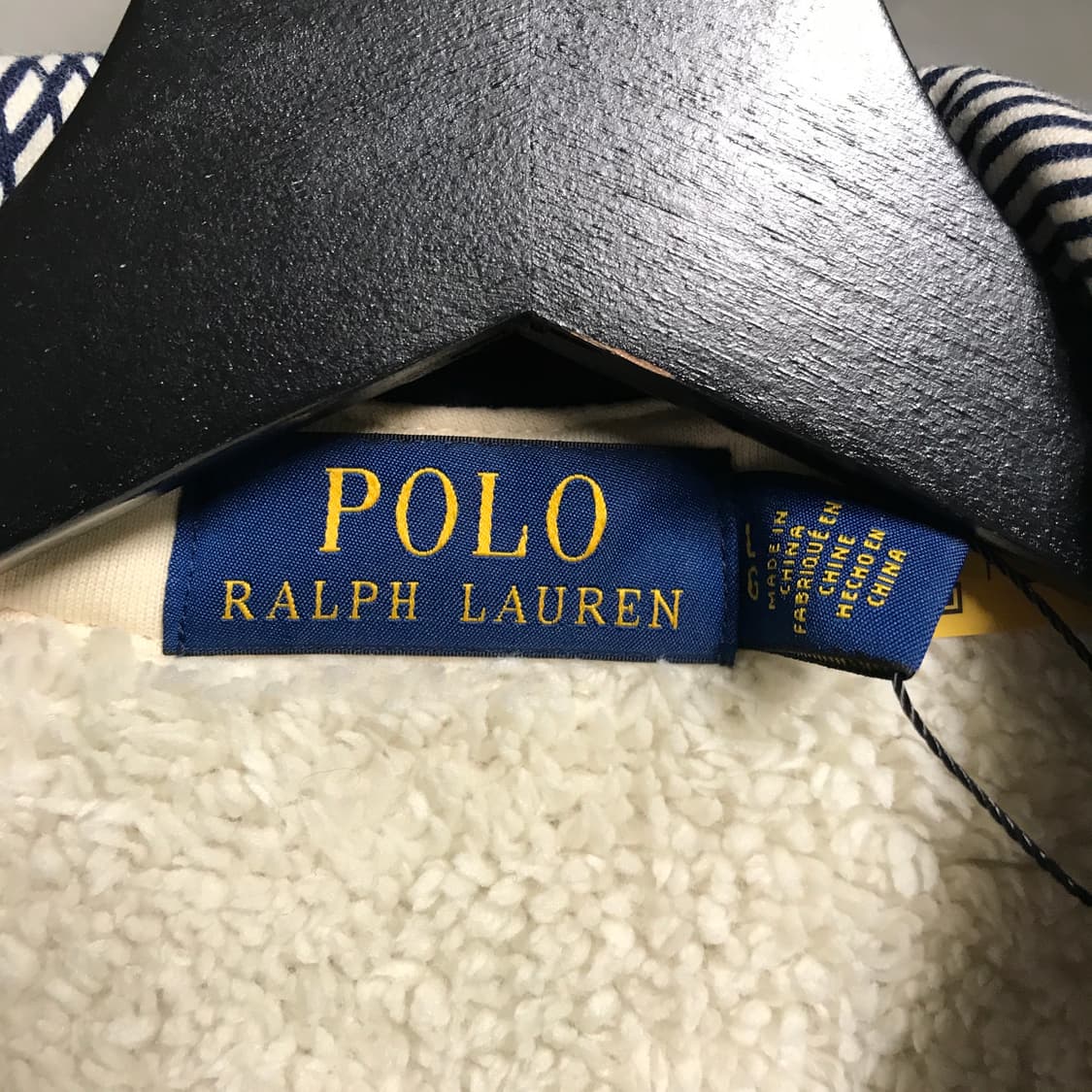 폴로 랄프로렌 체크 쉐르파 셔츠 L 상품이미지5