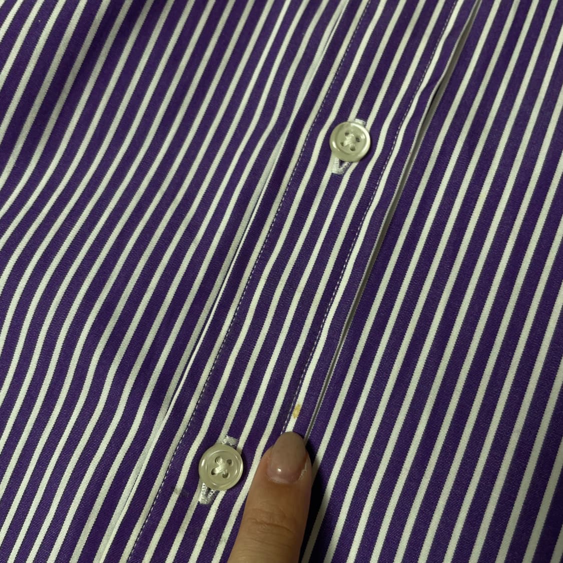 폴로랄프로렌 퍼플 스트라이프 긴팔 셔츠 14/37 상품이미지5