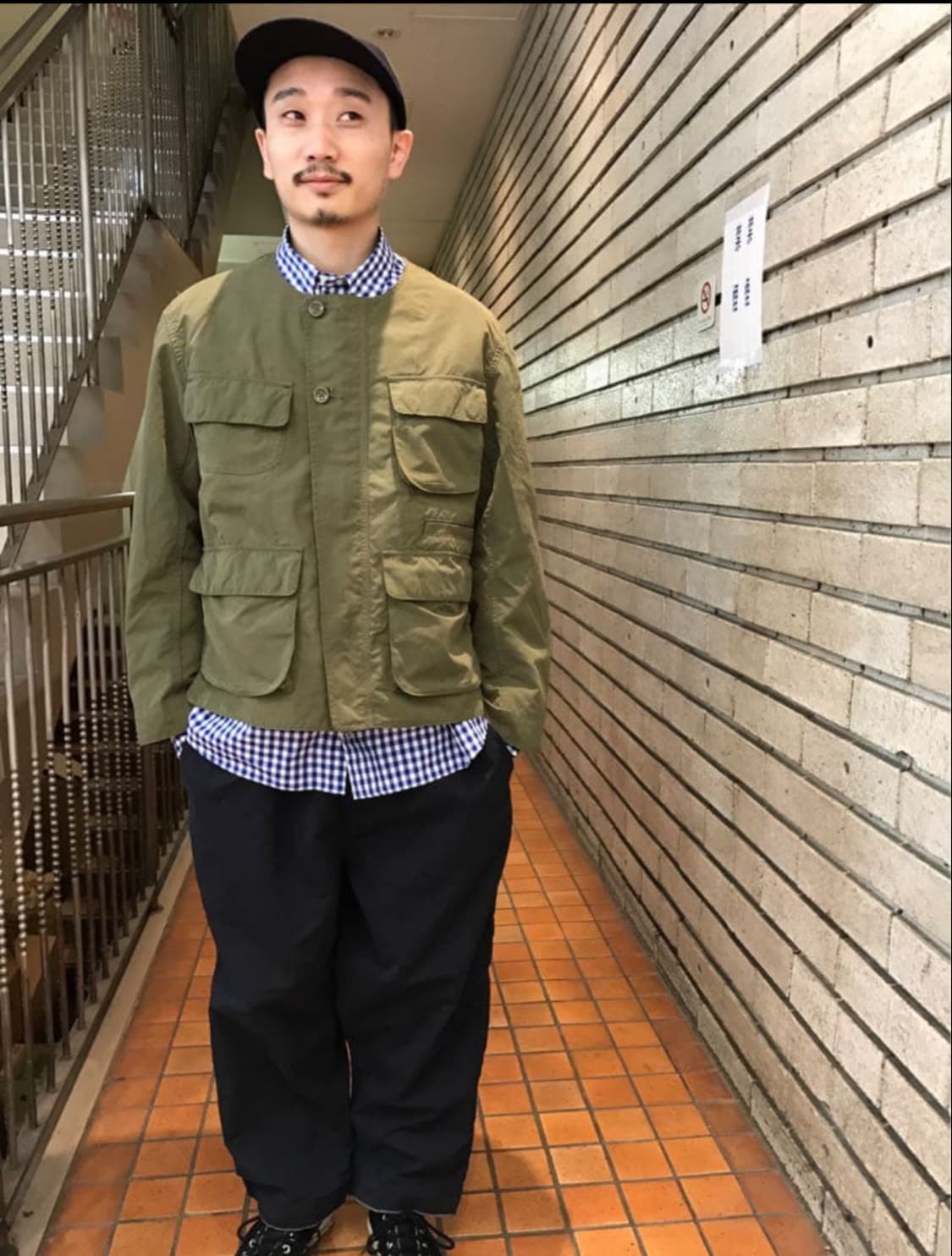 포터클래식 롤업 셔츠 체크 블루 [L] 상품이미지2