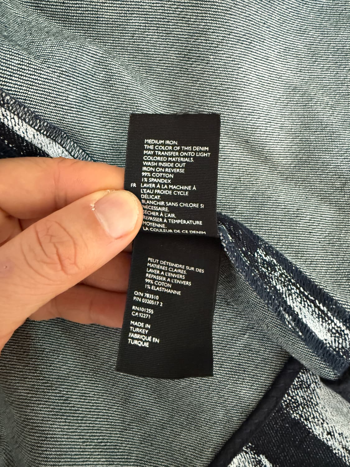 코스(COS) 데님 페인팅 롱 셔츠 상품이미지10