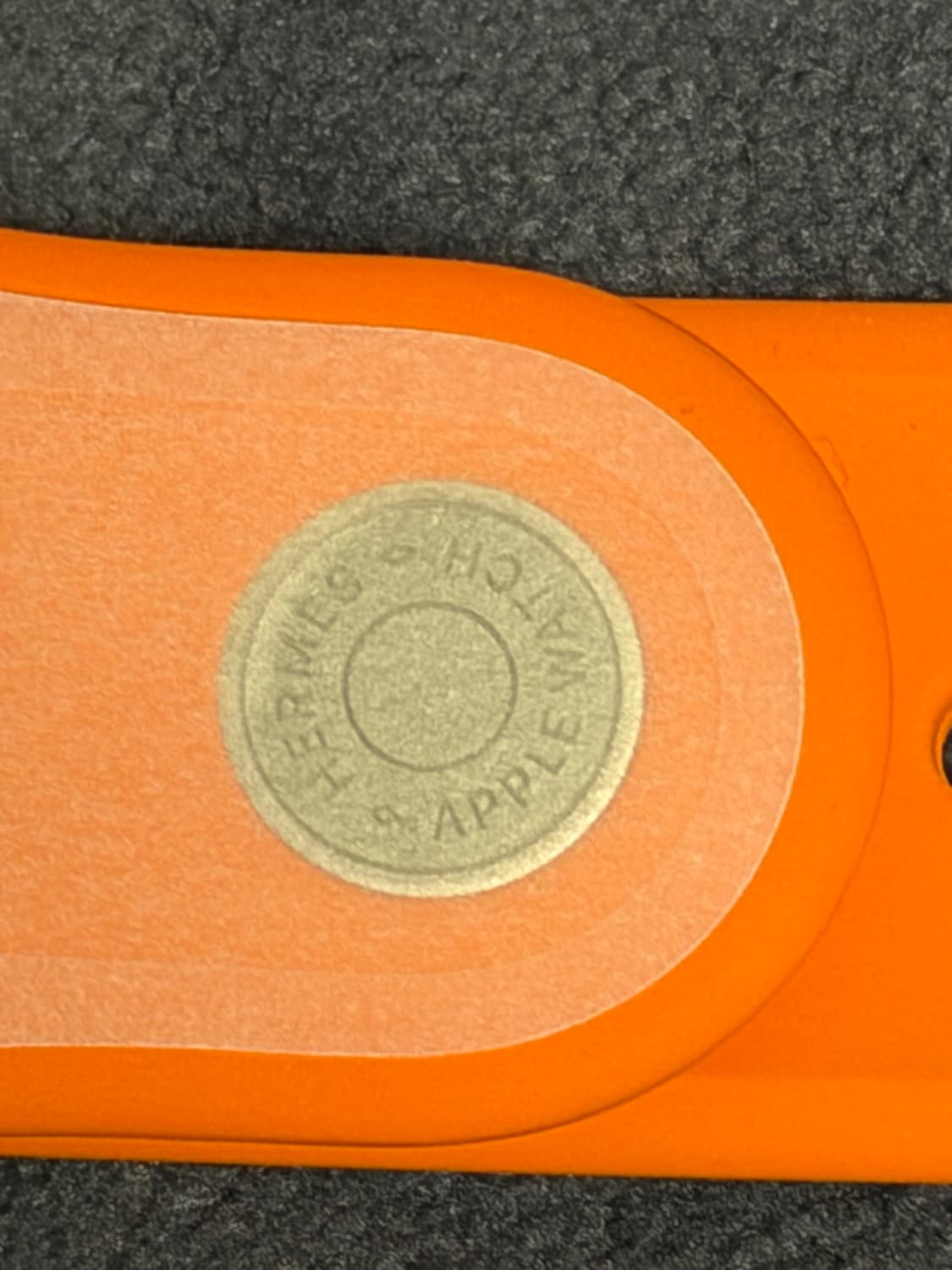 (정품)애플워치 에르메스 실리콘 스트랩 오랑쥬 (44-49mm용) 상품이미지5