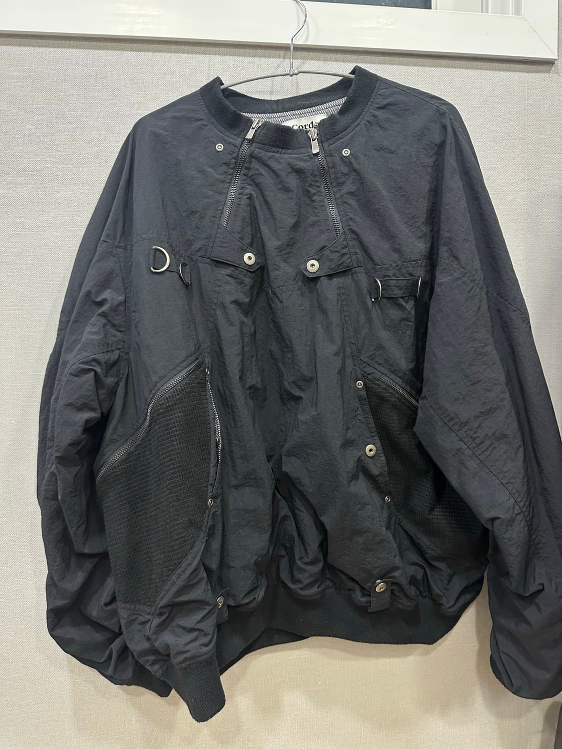 코드 CORD 멀티 펑셔널 짚 풀오버 자켓_BK M size 상품이미지1