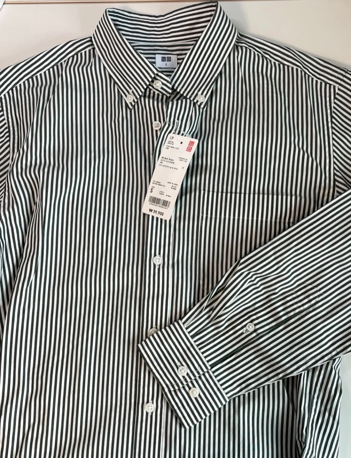 유니클로 브로드클로스 스트라이프 셔츠 상품이미지2