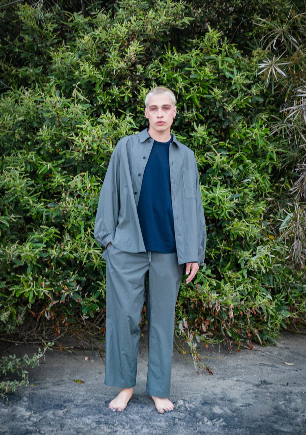 [L] 도큐먼트 오가닉 코튼 페인터 팬츠 그레이 document 상품이미지6