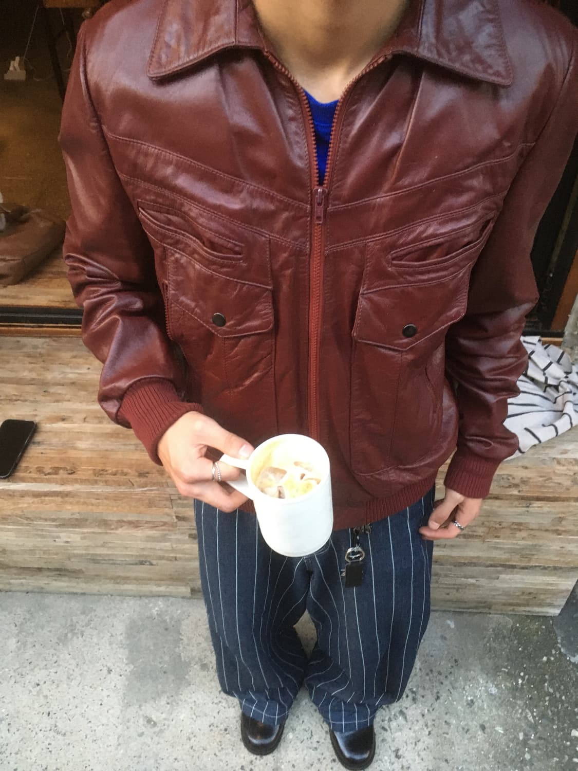Berman’s vintage leather jacket 상품이미지5