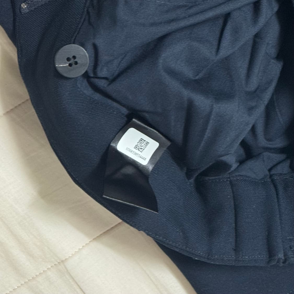 폴리테루 벨티드 울 트라우저 네이비 2사이즈 상품이미지5