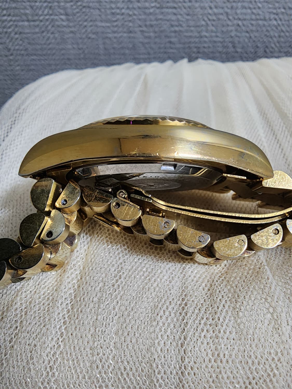 빈티지 ELGIN 엘진 금장 쿼츠 손목시계 상품이미지5