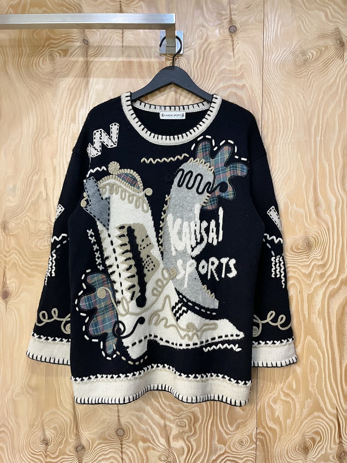 간사이 야마모토 스포츠 90's 아카이브 부츠 스웨터 상품이미지3