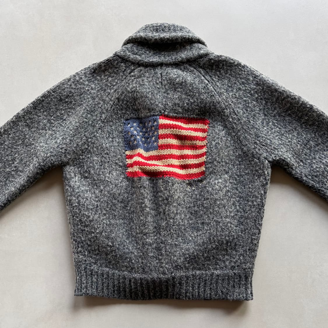 [M]폴로 스포츠 USA 성조기 여성 숄카라 가디건  상품이미지6