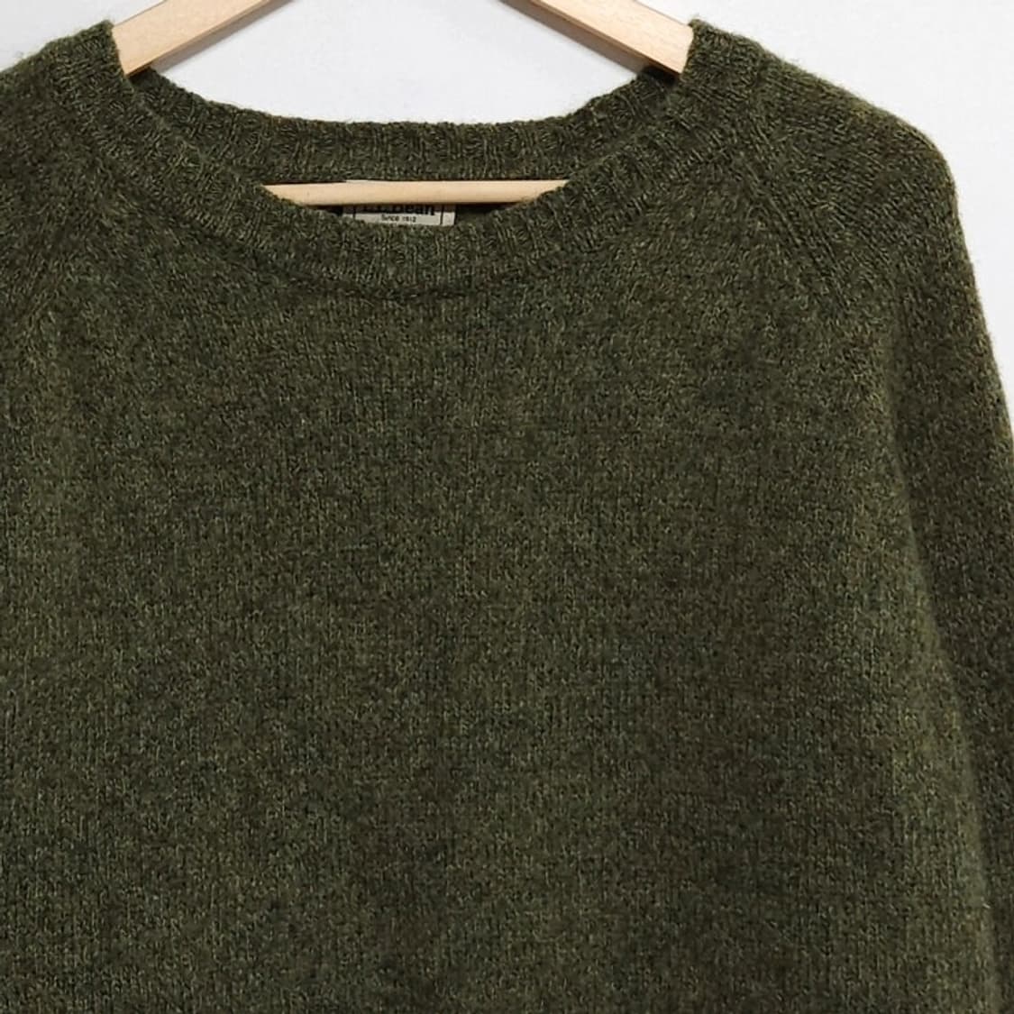 105)LLBean 엘엘빈 울 니트 올리브 상품이미지3