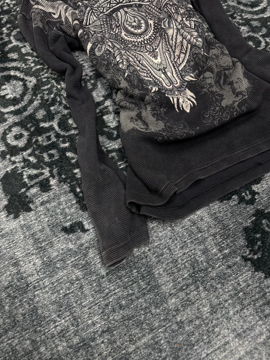 Prepotente 00s y2k baphomet ribbed cut s 상품이미지4