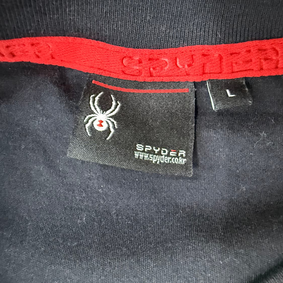 L 스파이더 홀로그램 빅로고 반팔 티셔츠 0327T 상품이미지3