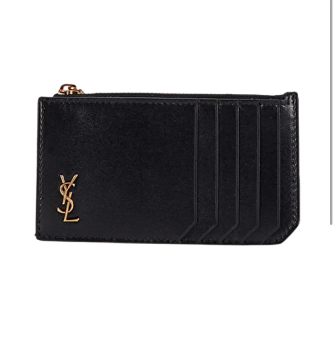 (새 제품) 생로랑 블랙 카드지갑 금장 상품이미지1