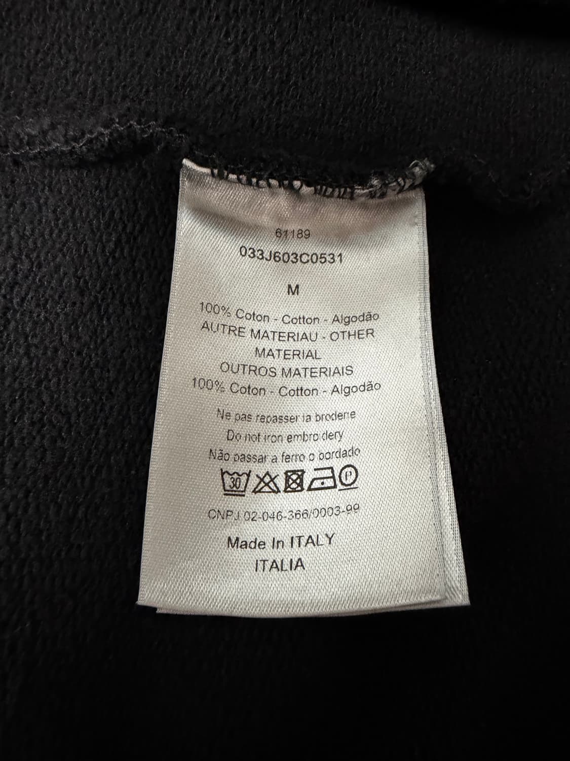 디올 카우스 꿀벌로고 맨투맨 상품이미지4