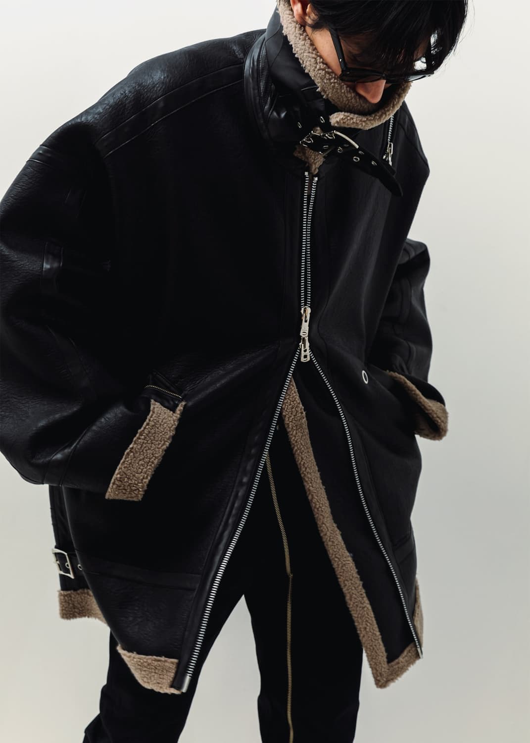 더 솔로이스트 22aw 무스탕 자켓 상품이미지3