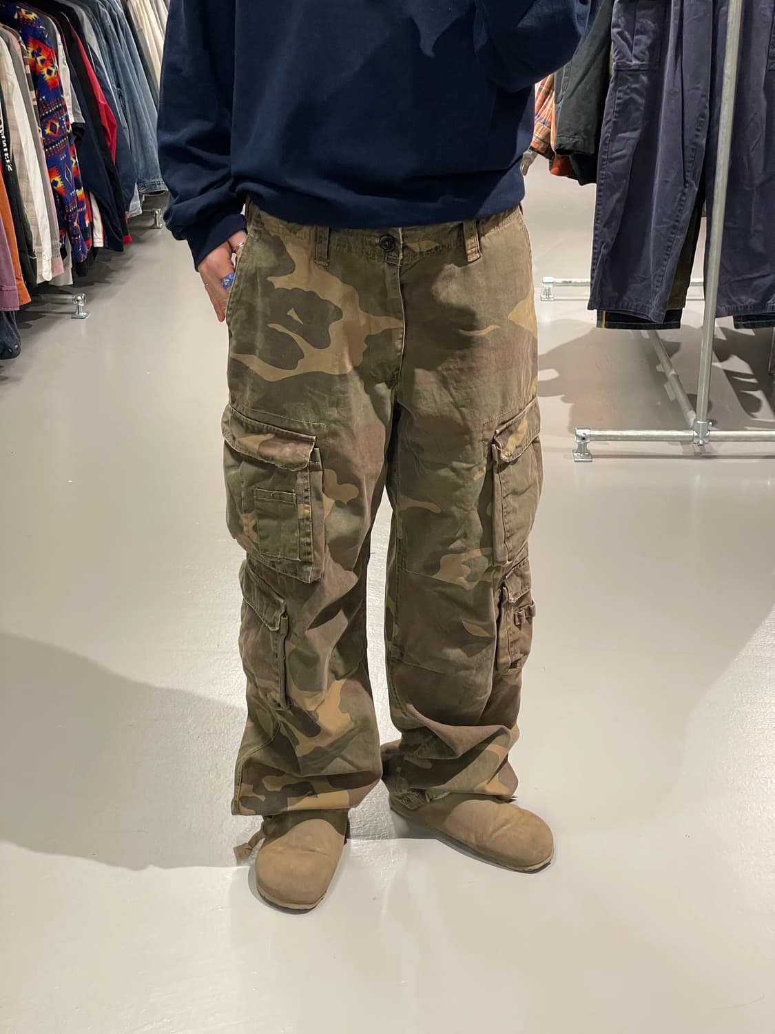 빈티지 카모플라주 카고 팬츠   상품이미지1