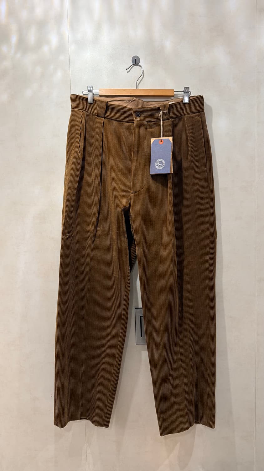 캡틴선샤인 2플리츠 코듀로이 팬츠 올리브 34 상품이미지5