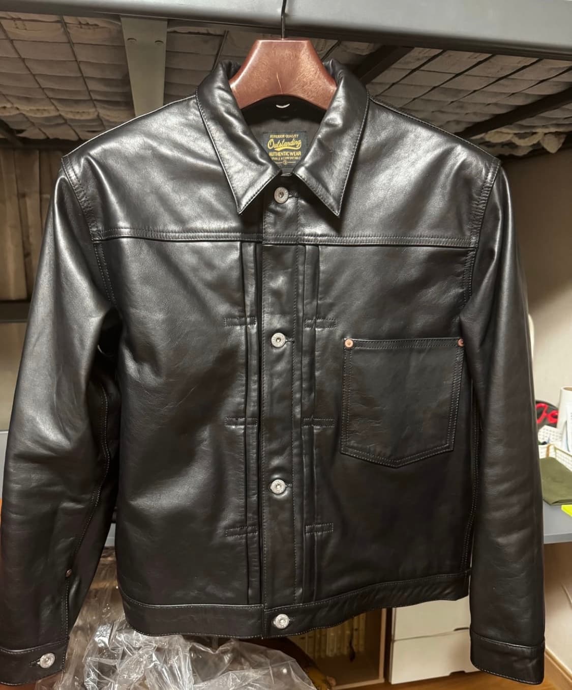 아웃스탠딩 10주년 차심 레더자켓 대전판 상품이미지1