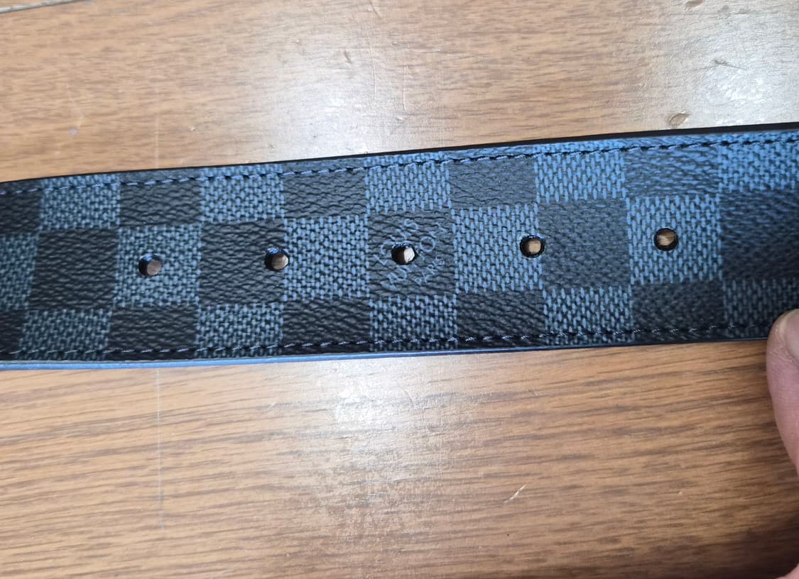 (정품) 루이비통 다미에 LV로고 벨트 그라피트 (명품 남자 허리띠) 상품이미지4