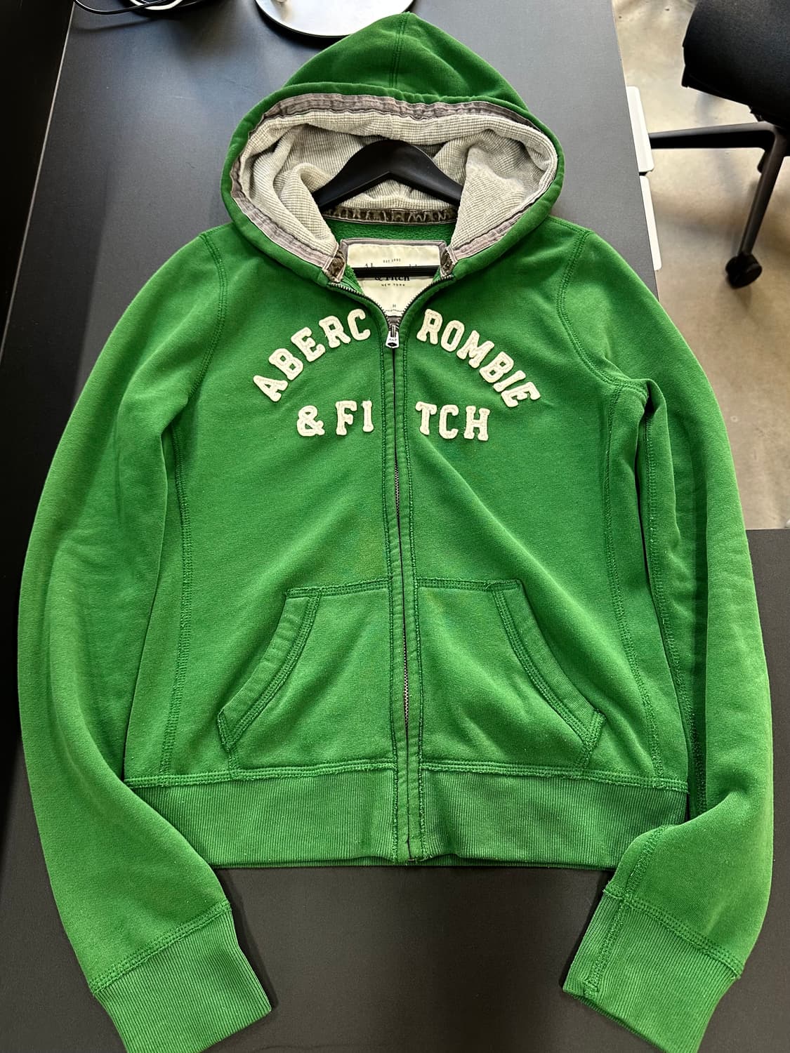 아베크롬비 후드집업 그린 상품이미지5