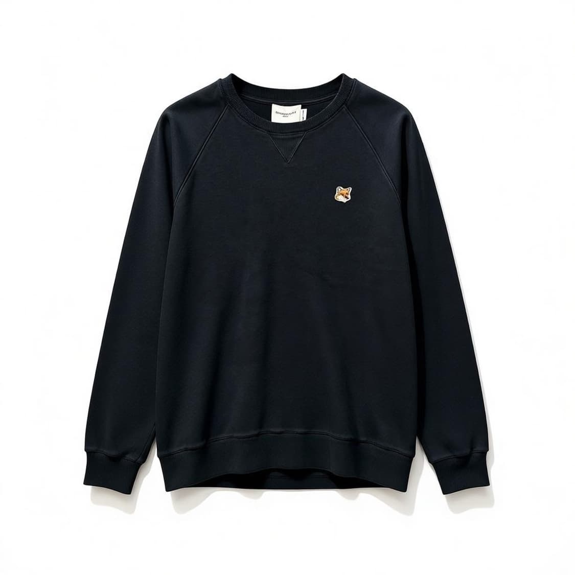 Maison Kitsuné 메종키츠네 폭스 헤드 패치 맨투맨 블랙 XXL 상품이미지1