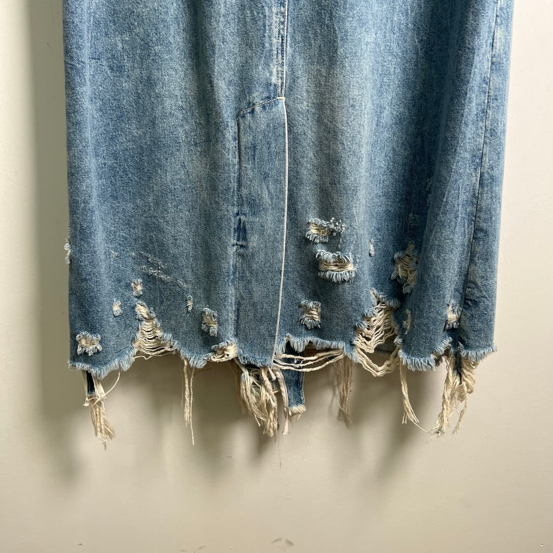 18SS 알렉산더 왕 맥시 데님 트렌치 코트 XS 상품이미지7