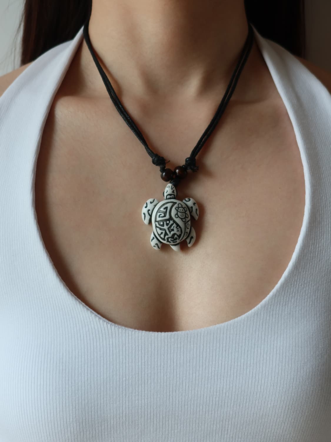 carved turtle pendant necklace 상품이미지1