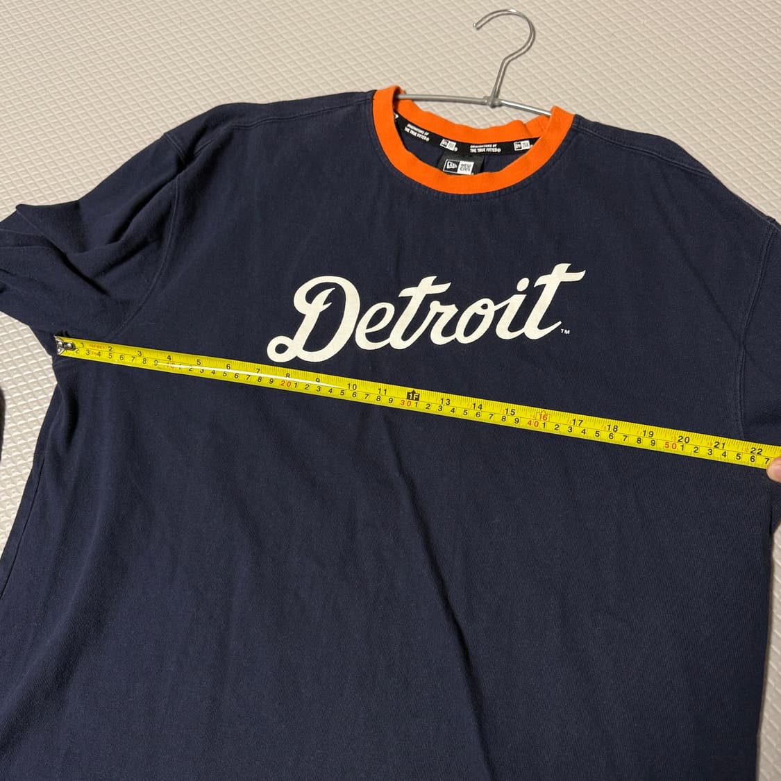(멋짐주의)뉴에라 디트로이트 긴팔 티셔츠 네이비 2XL 상품이미지5