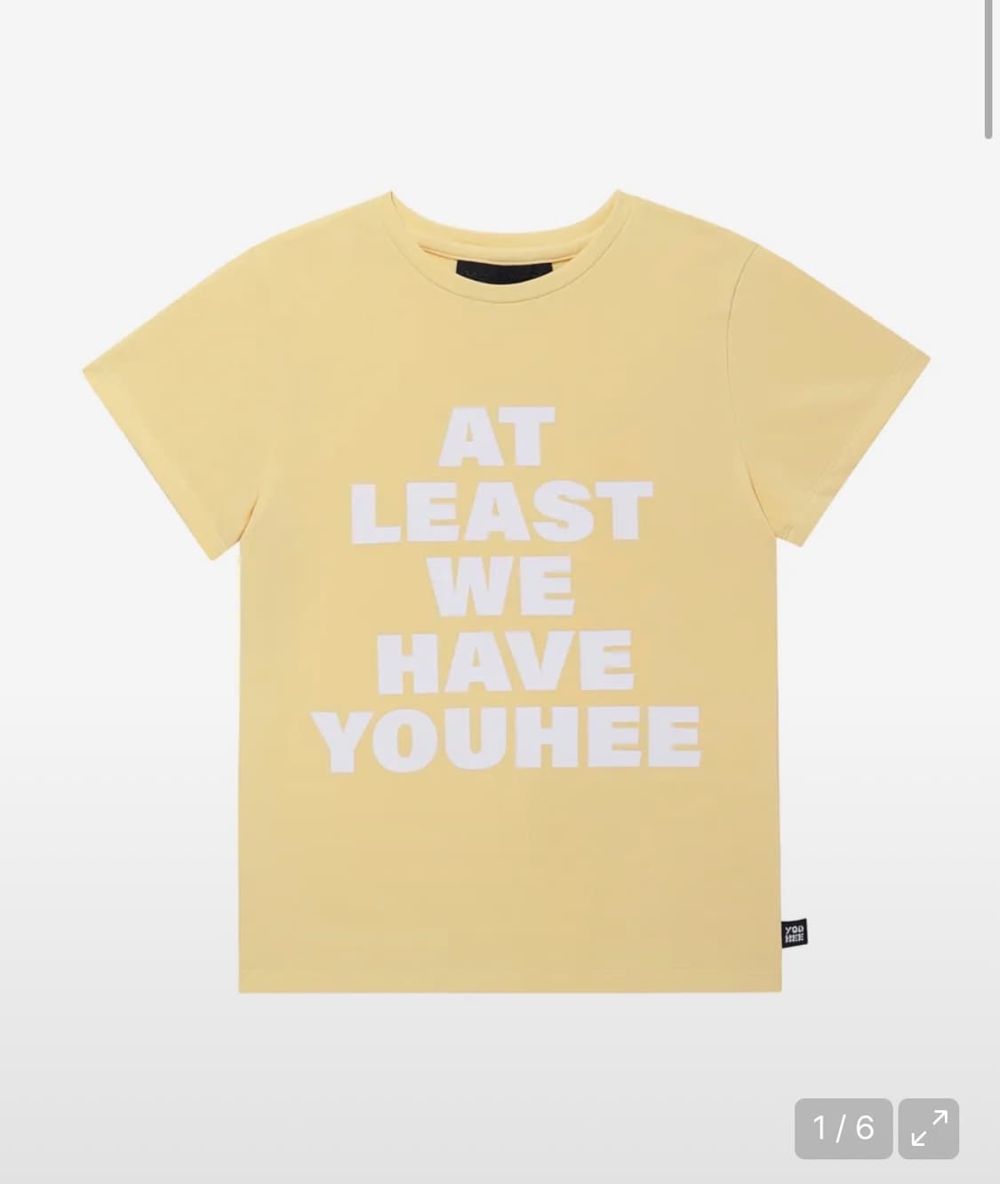 Youhee lettering t-shirt yellow 아메카지 빈티지 상품이미지1