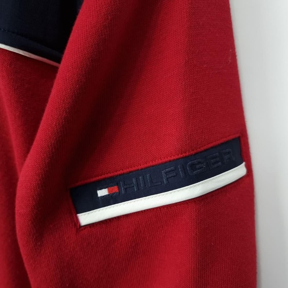 [타미힐피거] 나일론 스웻 지업 자켓 레드 M19188 상품이미지6