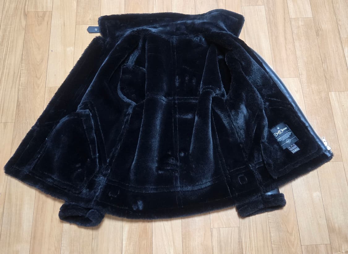 도프제이슨 블랙 무스탕 자켓, 가죽자켓 상품이미지4