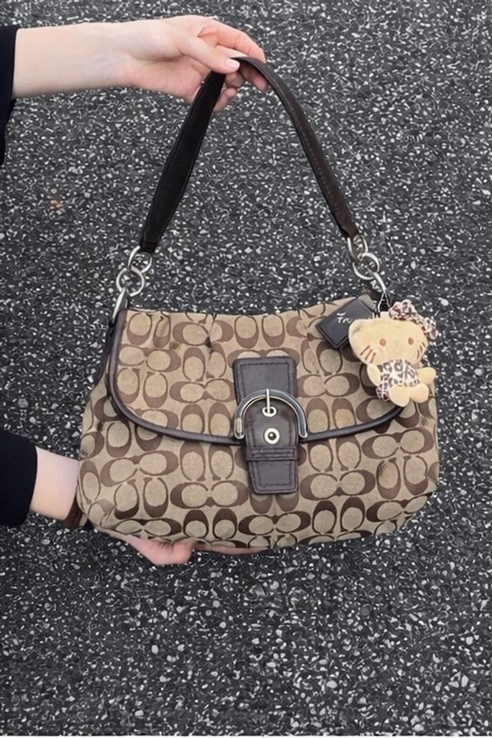 90s coach soho 코치 시그니처 소호 브라운 숄더백 핸드백 상품이미지2