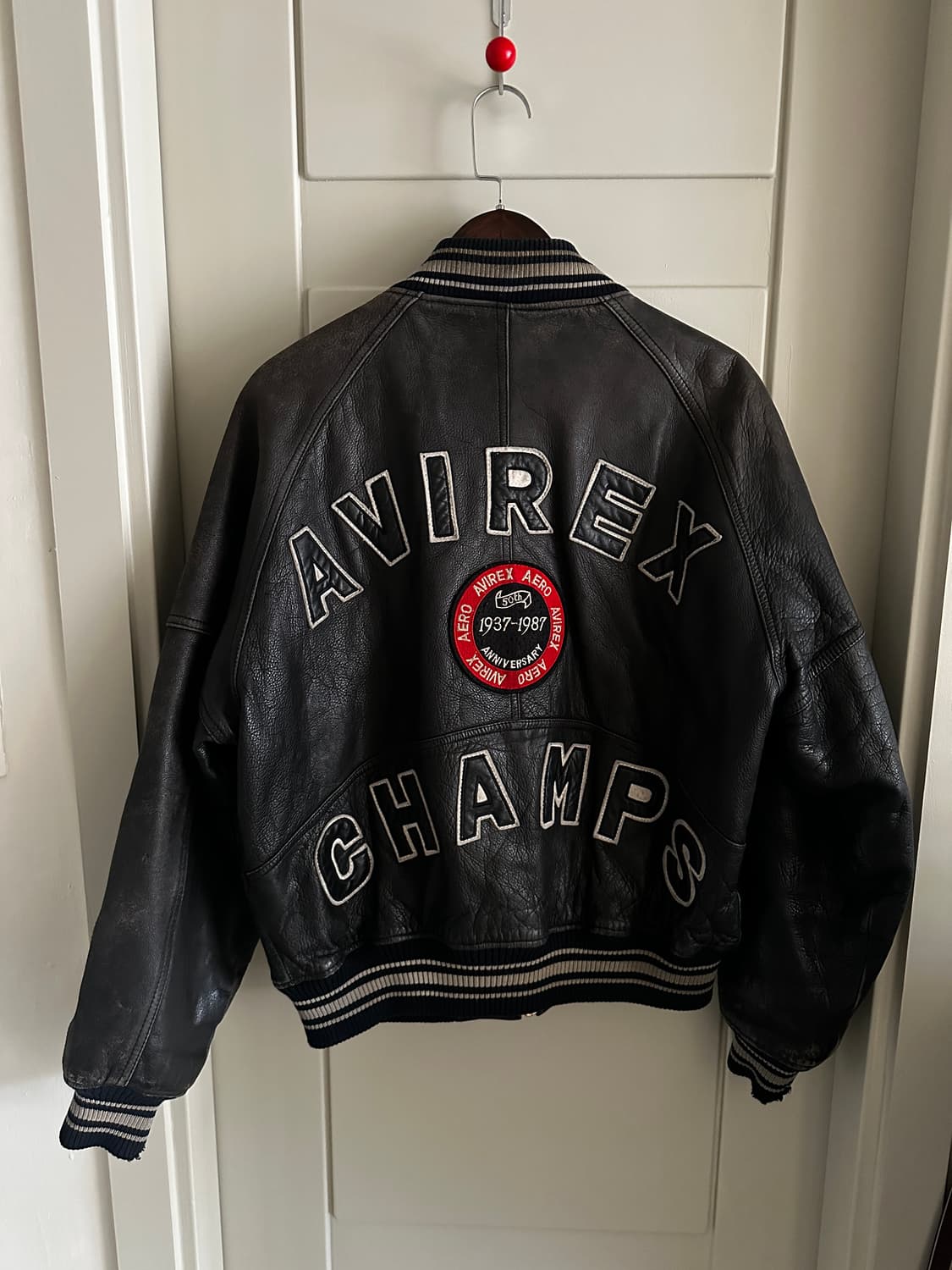 Avirex 아비렉스 50주년 챔스 레더 바시티 자켓 상품이미지1