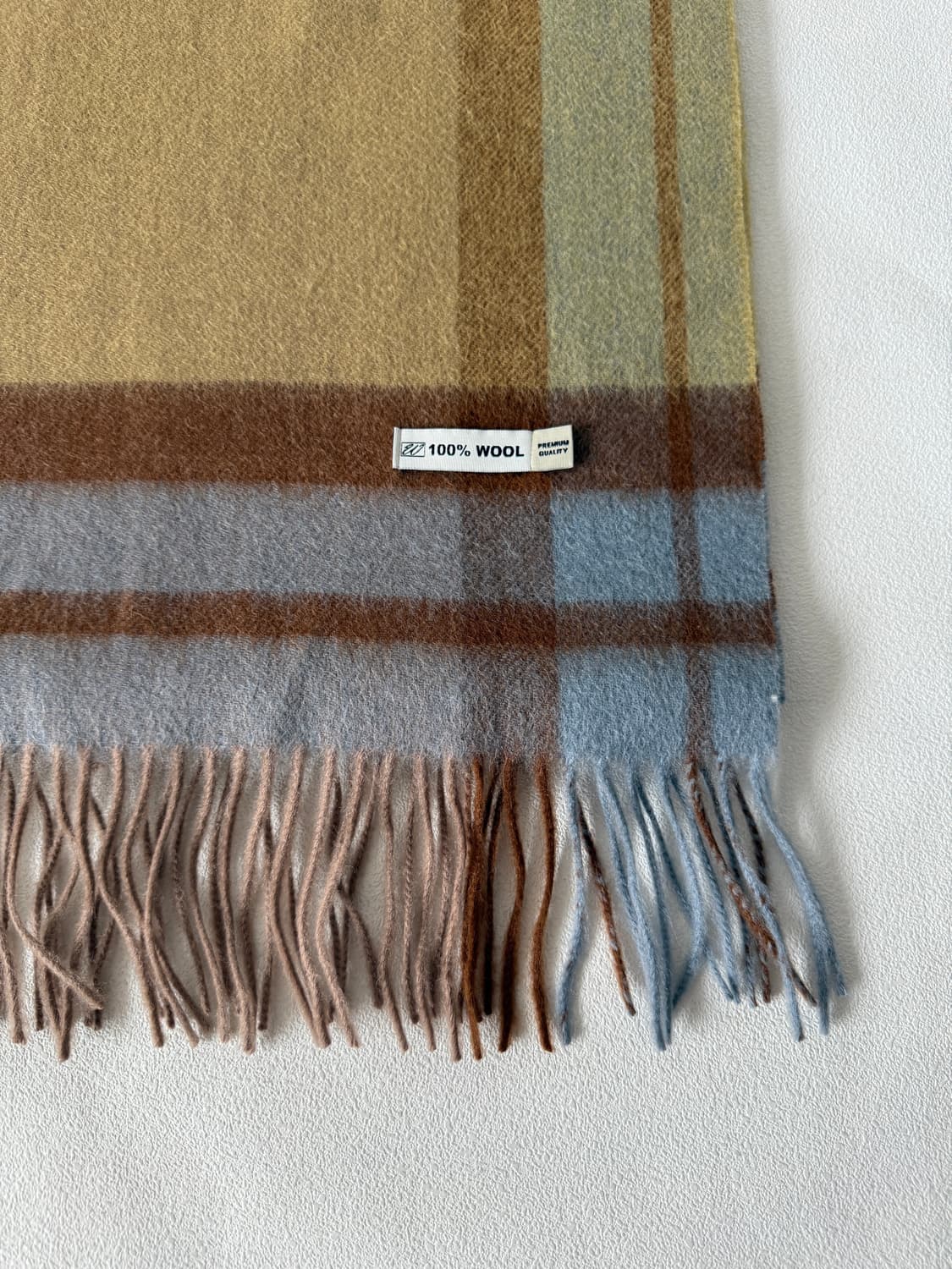 Pre owned 울 체크 머플러 상품이미지2