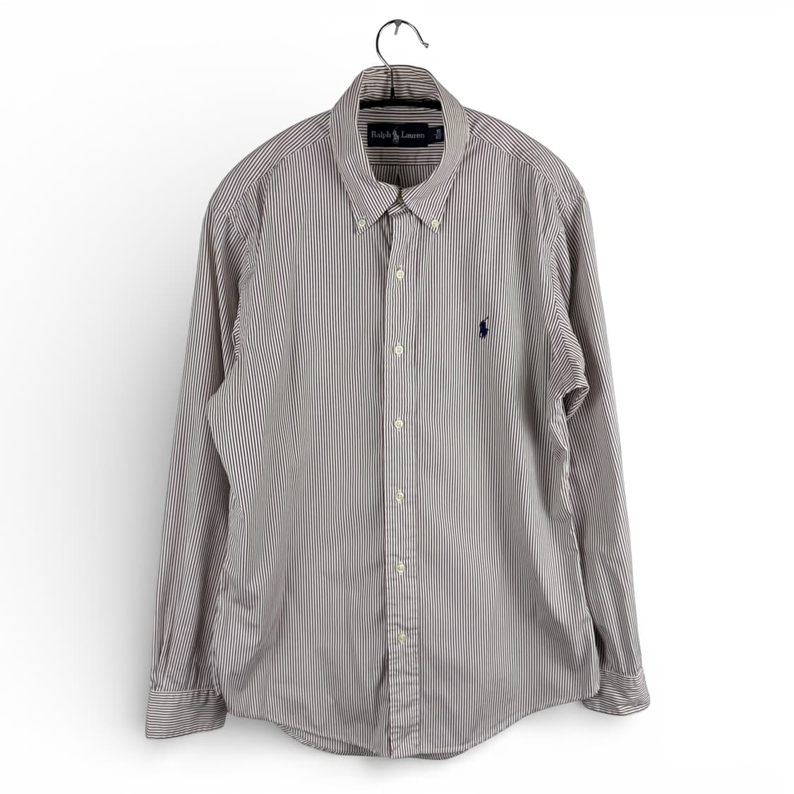 (F) 랄프로렌 레드 스트라이프 코튼 셔츠 상품이미지1