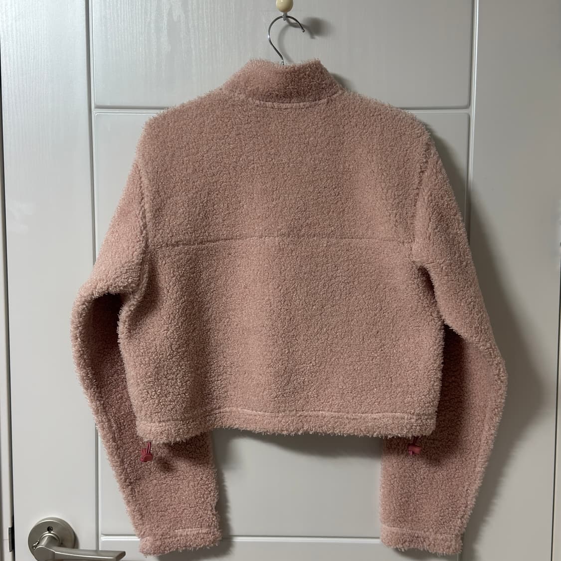 나이키 핑크 크롭 플리스 후리스 반집업 상품이미지7